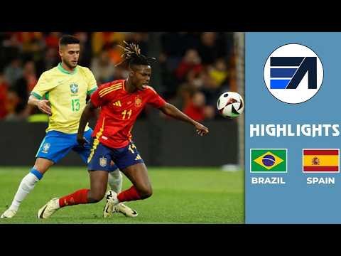 🔴Highlights Spain vs Brazil | Epic Battle Titans Football – One of the Most Exciting Goal Battles