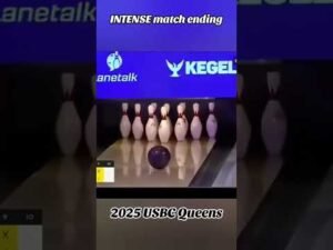 INTENSE match ending at the 2025 USBC Queens #sports #bowling #bowlingtiktok #bowlingtok