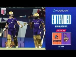 Cognizant Extended Match Highlights | San Francisco Unicorns vs LA Knight Riders | Match #26