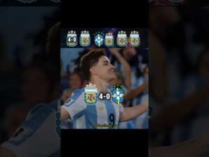 Brazil 🇧🇷 vs Argentina 🇦🇷 # #football #footballshorts #footballhighlights