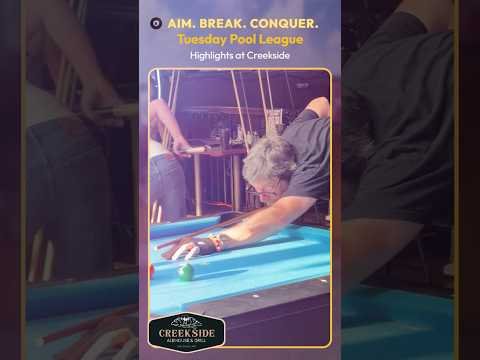 Tuesday Pool League Highlights at Creekside 🎱 Pool Competition, NFL Action & Great Times!