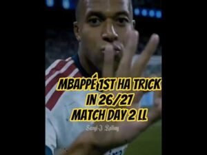 Mbappé hat trick 🆚 Sociedad #mbappé #realmadrid #mbappeedits #hattrick #short #football #highlights