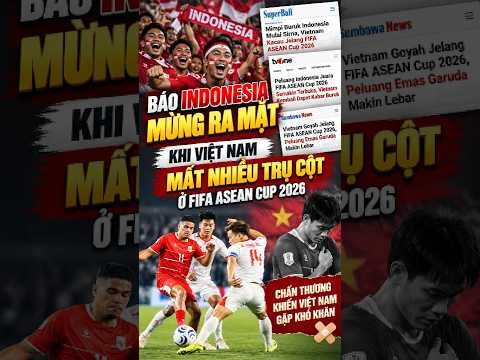 Báo Indonesia vui mừng khi Việt Nam mất nhiều trụ cột trước FIFA ASEAN Cup 2026