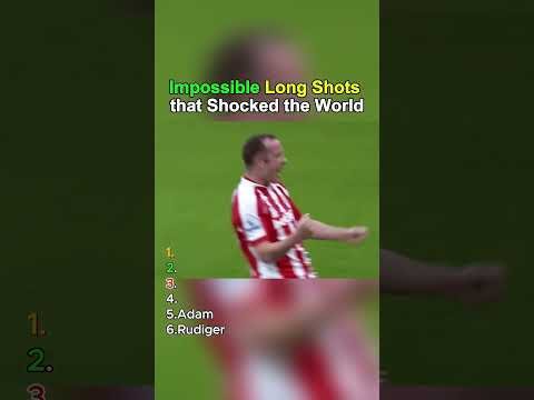 Impossible Long shots that shocked the world #football #highlights #shorts