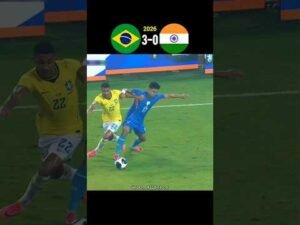 Brazil🇧🇷 vs India🇮🇳 #footballhighlights #brazil #india #football