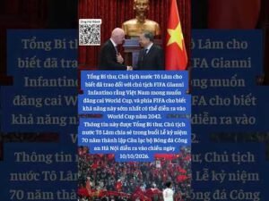 Việt Nam hướng đến World Cup #bongdavietnam #fifaworldcup #tongbithuchutichnuoctolam