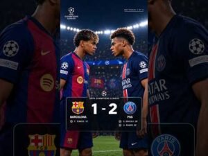 🔥 Barcelona 1-2 PSG | 2025 Champions League Thriller! #barcelona #psg #ucl #2026 #shorts #football